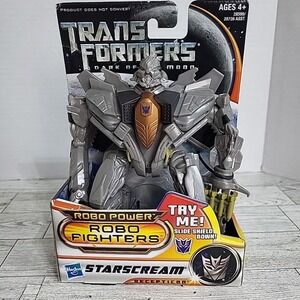 Trans Formers Dark Of The‎ Moon Starscream NEW Robo Fighters Robo Power